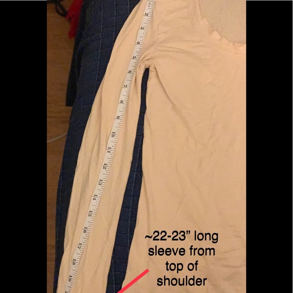❤️🆓ZA Cream Scoop Neck Longer Sleeves & Length S - Picture 12 of 16